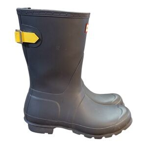 Hunter Original Short Back Adjustable Boots Women’s Size 7 Black